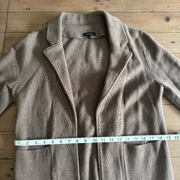Quince 100% Organic Cotton Knit Blazer - Size S - Heather Brown - Picture 8 of 11